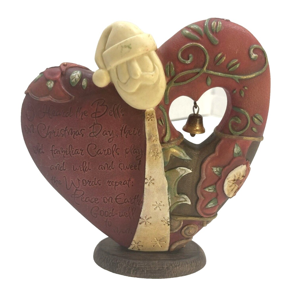 Enesco Good Friends 2007 Christmas Bells Peace On‎ Earth Take A Heart Santa